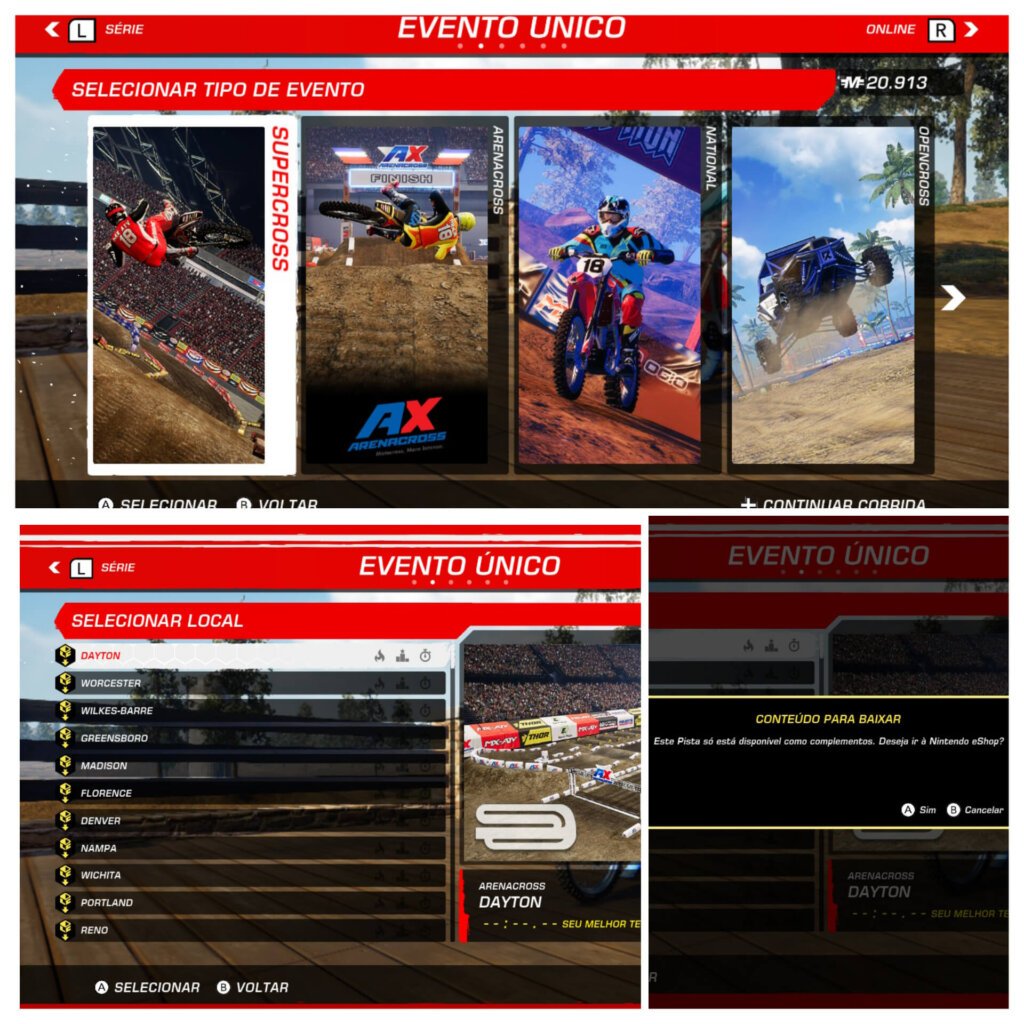 MX vs ATV All Out tem 4 modos de competição