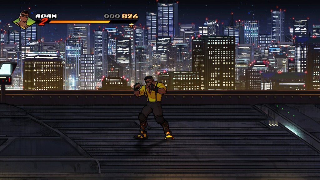 Streets of Rage 4 tem belos cenários e personagens desenhados.