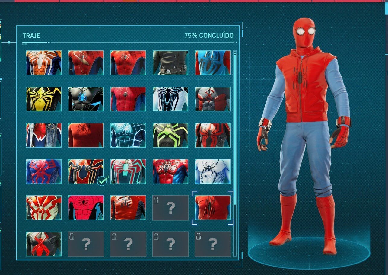 O melhor traje do jogo do Homem-Aranha não faz nada.