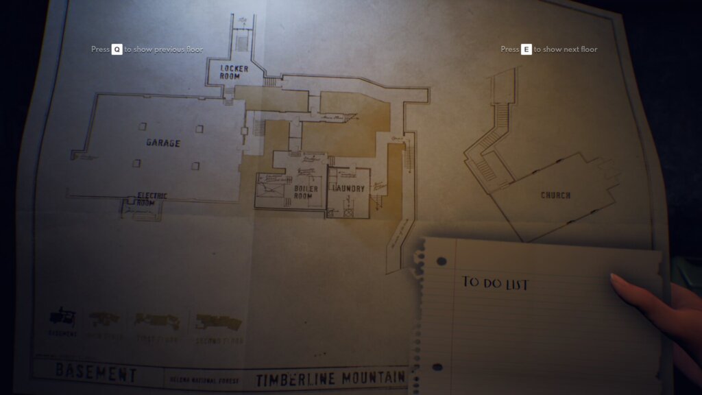 Mapa do Timberline Hotel
