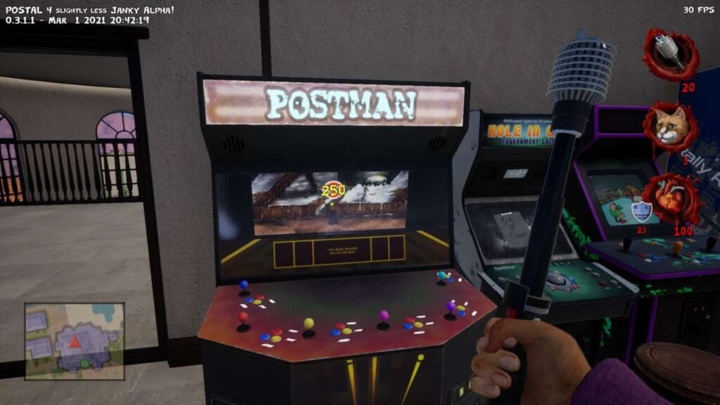 Uma referência ao Postal 1 escondida em Postal 4.