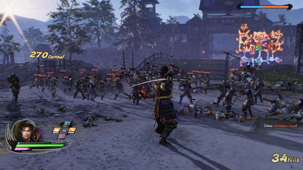 Trecho de combate com o Nobunaga.