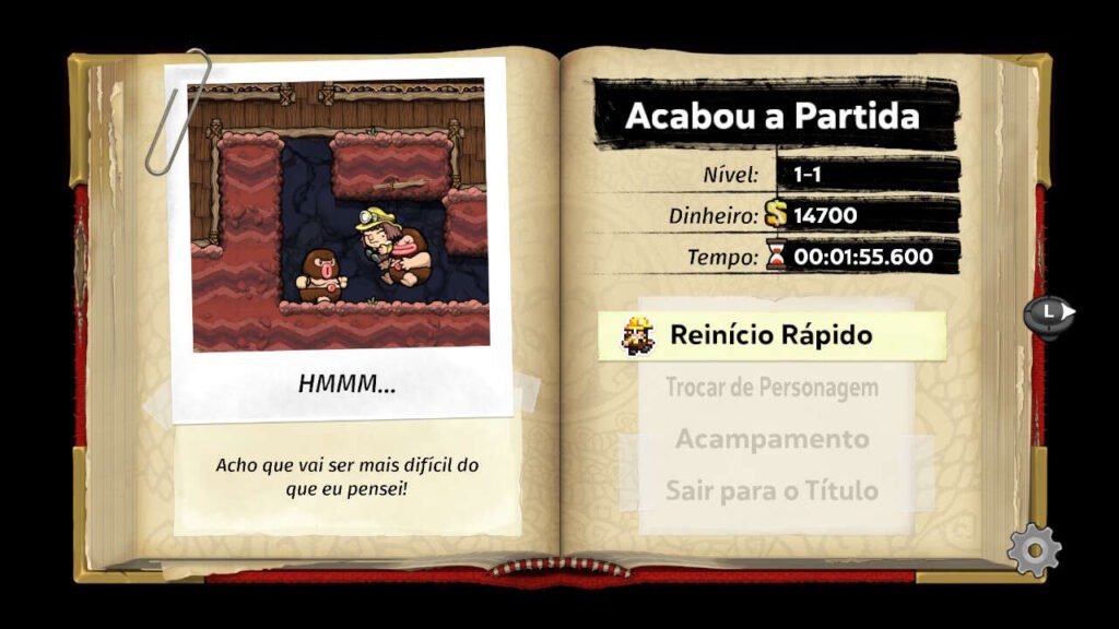 Morrer no início do jogo é muito fácil.