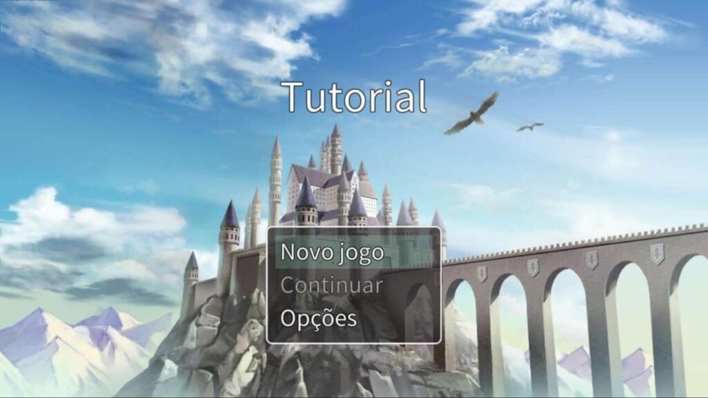 Tela de tutorial do jogo