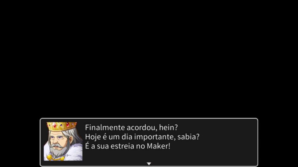 O rei te acorda para sua aventura