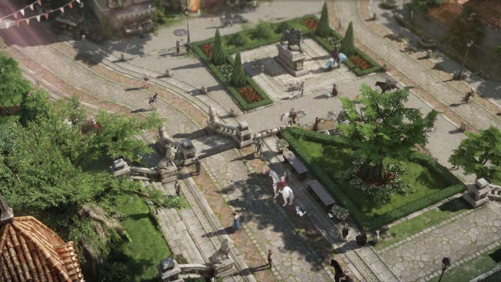 Screenshot de Lost Ark - Lost Ark tem cidades e vilarejos bastante criativos e que fornecem tudo o que se precisa na jogatina