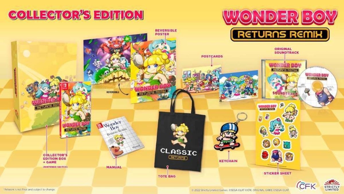 Edição de colecionador do Wonder Boy Returns Remix