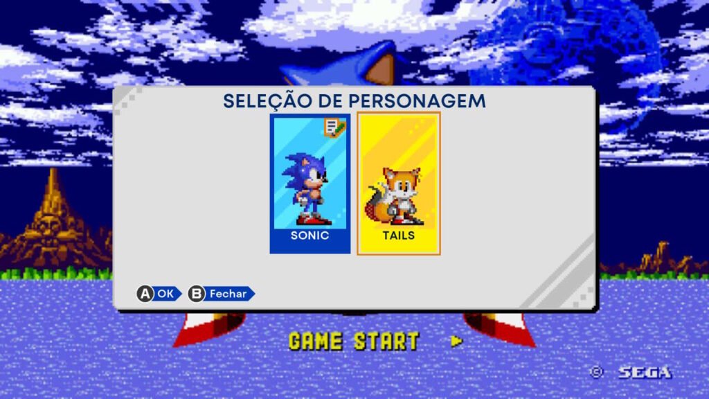 Os personagens em Sonic CD.