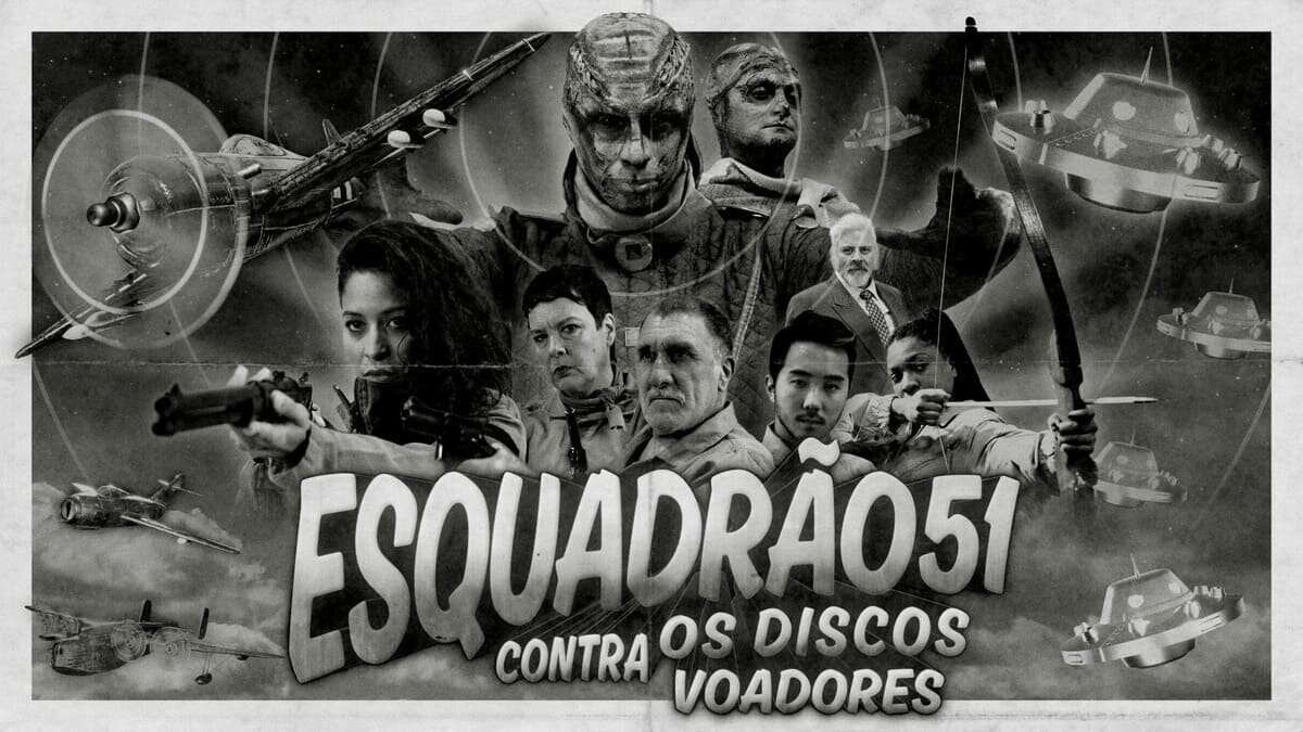 Capa de Esquadrão 51 contra os Discos Voadores