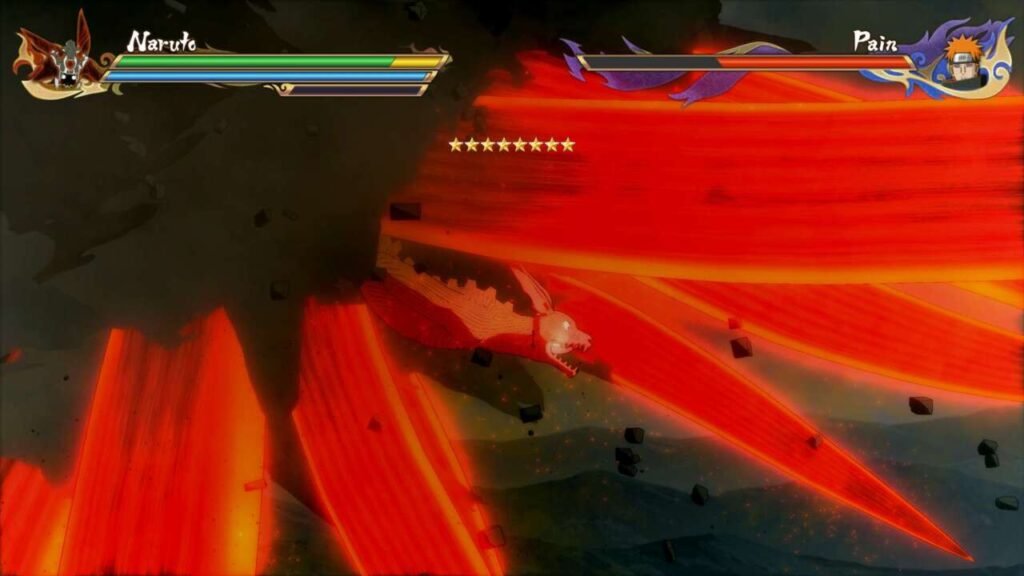 Boss battle entre Naruto e Pain