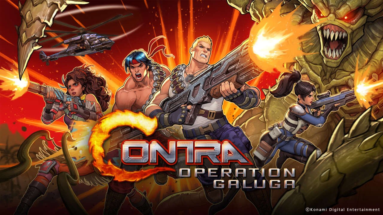Review Contra: Operation Galuga (Xbox Series S) - Boa releitura, pouco conteúdo Contra: Operation Galuga capa