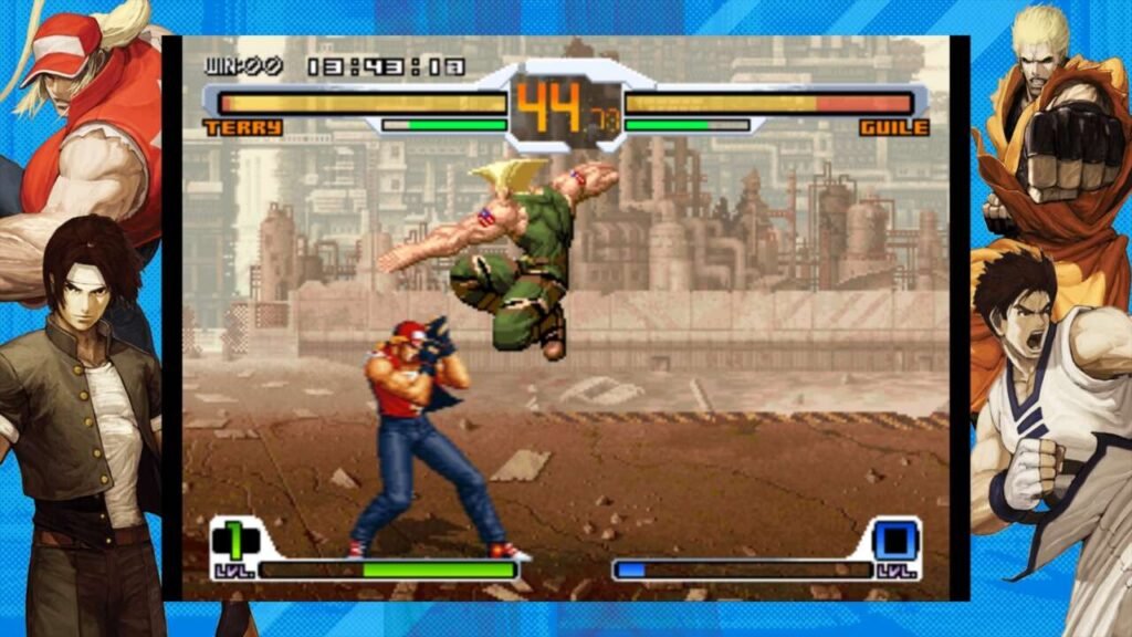 Os 36 personagens são distribuídos igualmente entre Capcom e SNK