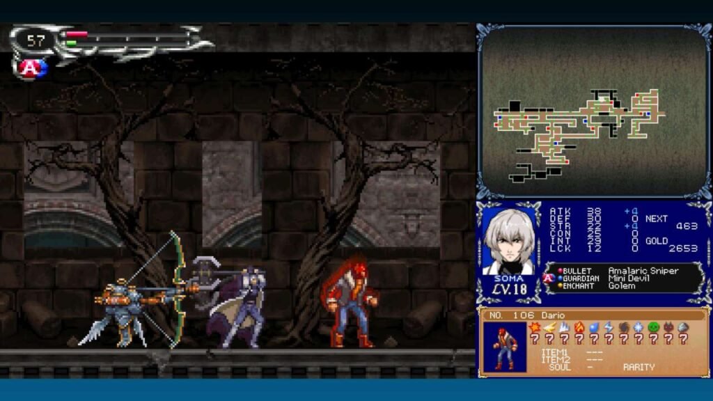 Dawn of Sorrow é possivelmente o melhor dos games, sendo continuação direta do clássico Aria of Sorrow