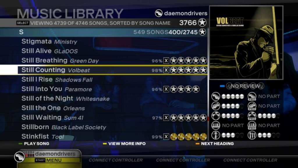 Setlist de Rock Band 3 é enorme e praticamente infinito