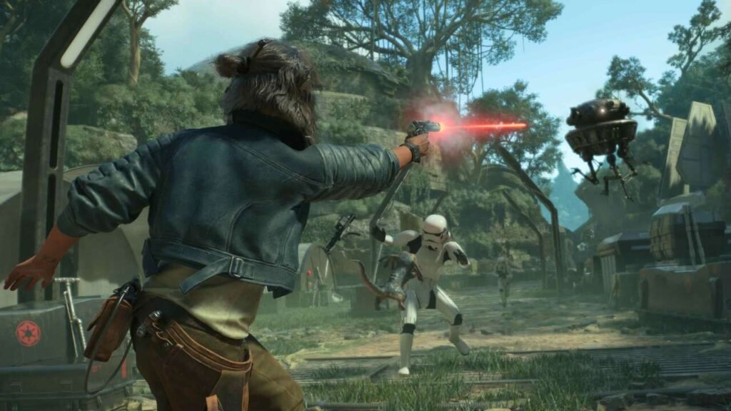 Kay em Ação em Star Wars: Outlaws