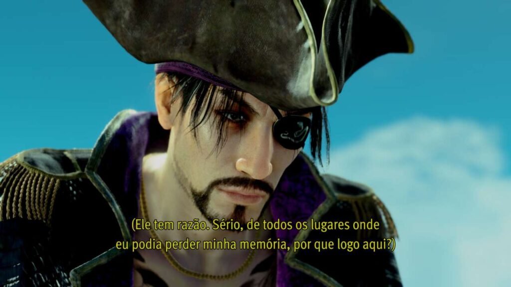 Cena da campanha de Like a Dragon: Pirate Yakuza in Hawaii 