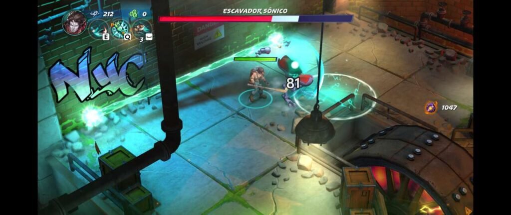 Gameplay de Teenage Mutant Ninja Turtles: Splintered Fate com Casey Jones