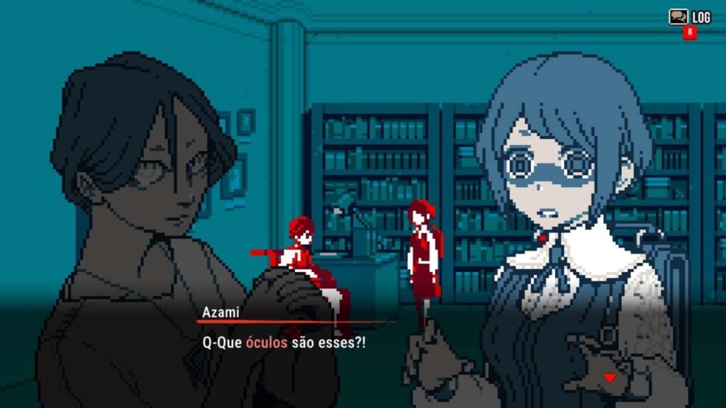 Dialogo entre Azumi e Meguriya em Urban Myth Dissolution Center