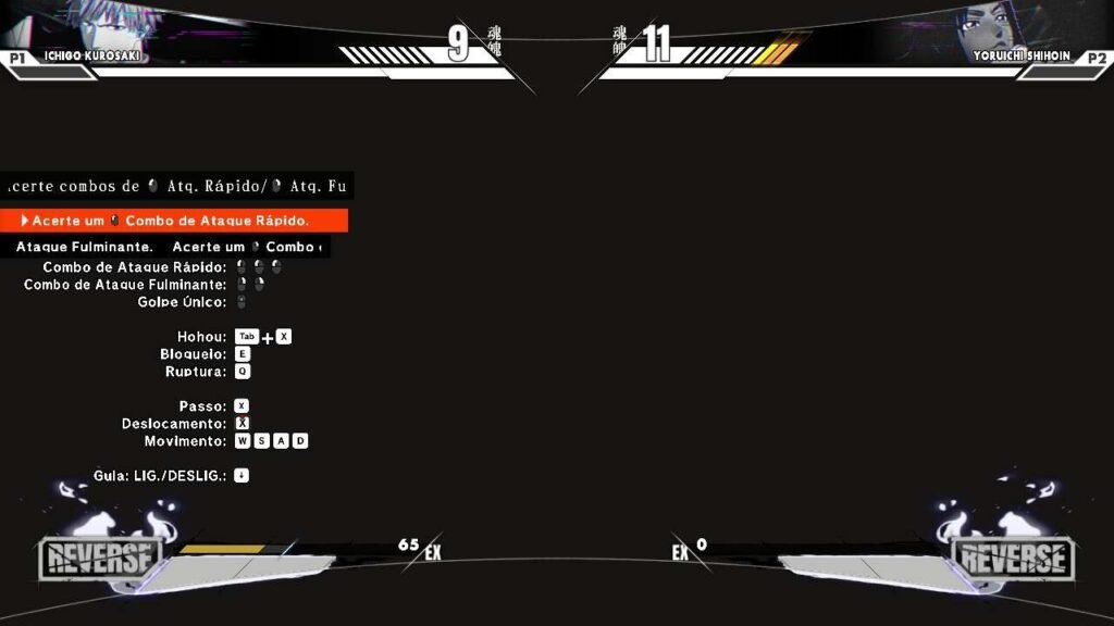 Bug no modo tutorial no lançamento de Bleach: Rebirth of Souls.