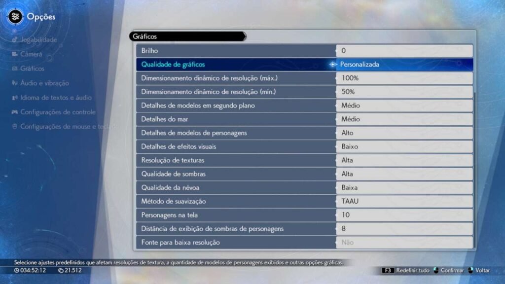 Configurações gráficas de Final Fantasy VII Rebirth no PC