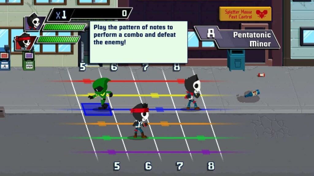 Minigame do Guitarcade de Rocksmith