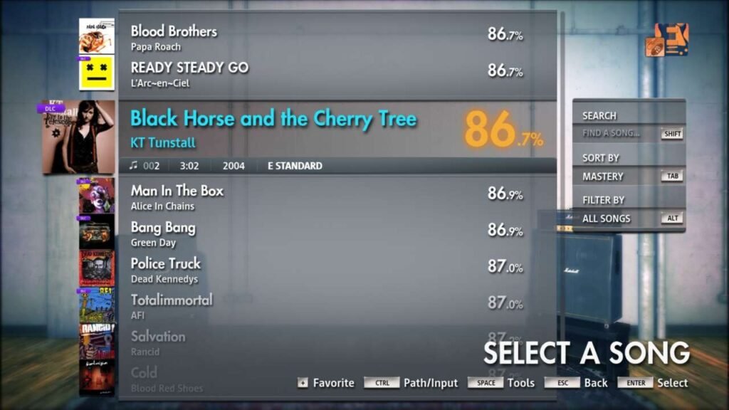 Músicas de Rocksmith