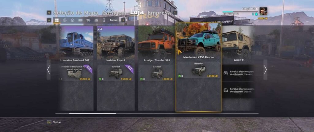 Loja de RoadCraft