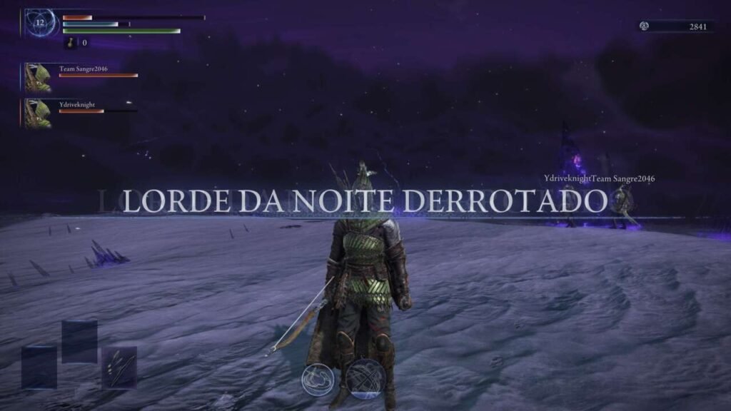 Lorde da Noite derrotado, a partida acaba