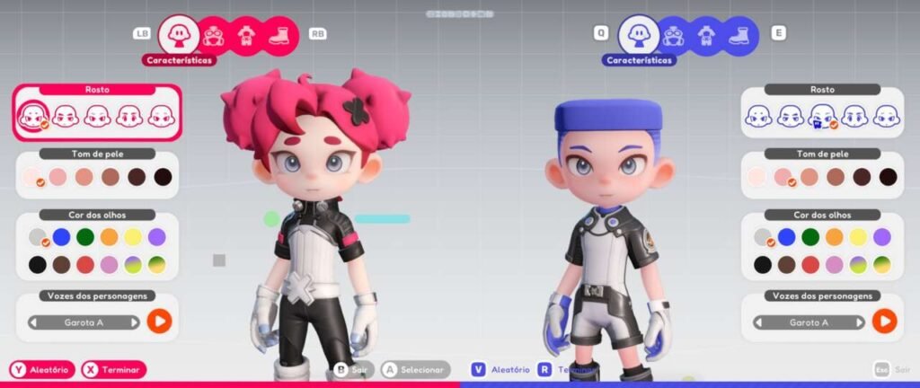 Criação de personagem em POPUCOM