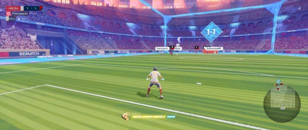 Jogando no gol em Rematch