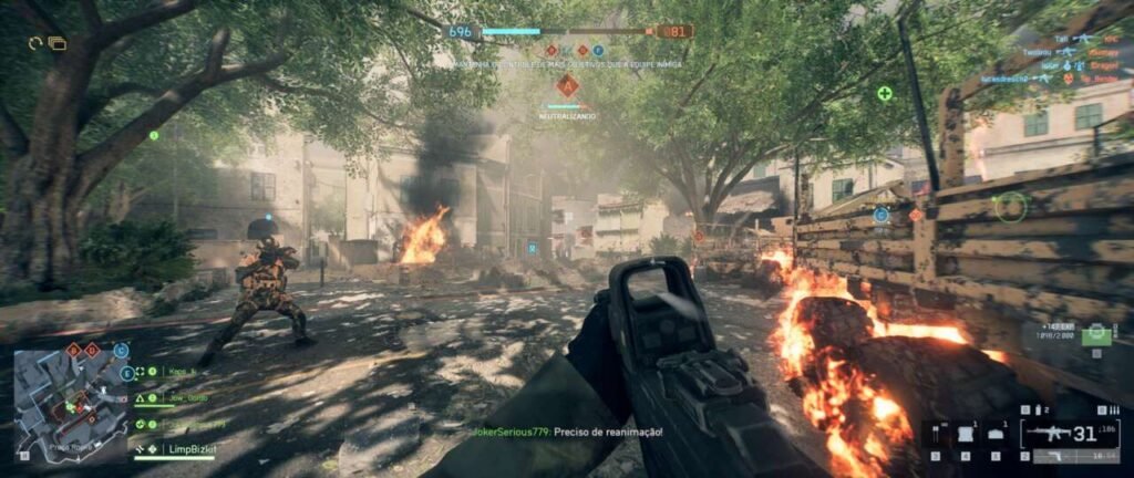 Tiro em Battlefield 6