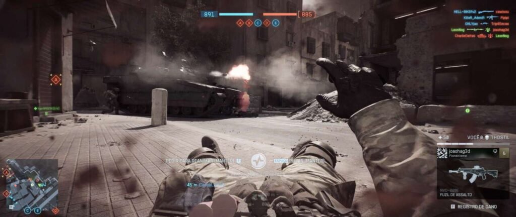 Morte em Battlefield 6