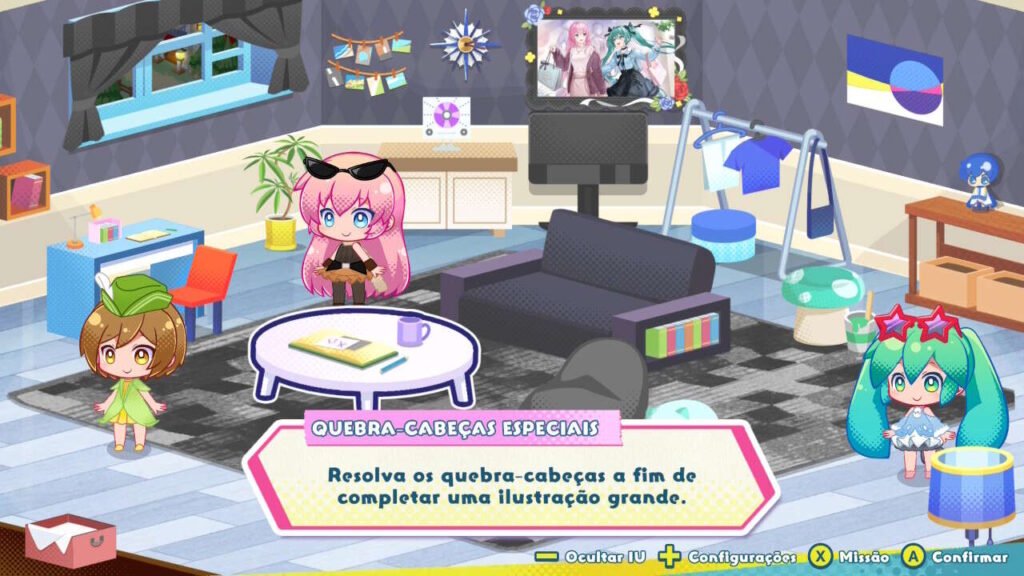 É preciso concluir 60 puzzles para liberar todos os itens de personalização