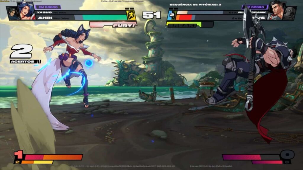 Luta com Ahri e Darius