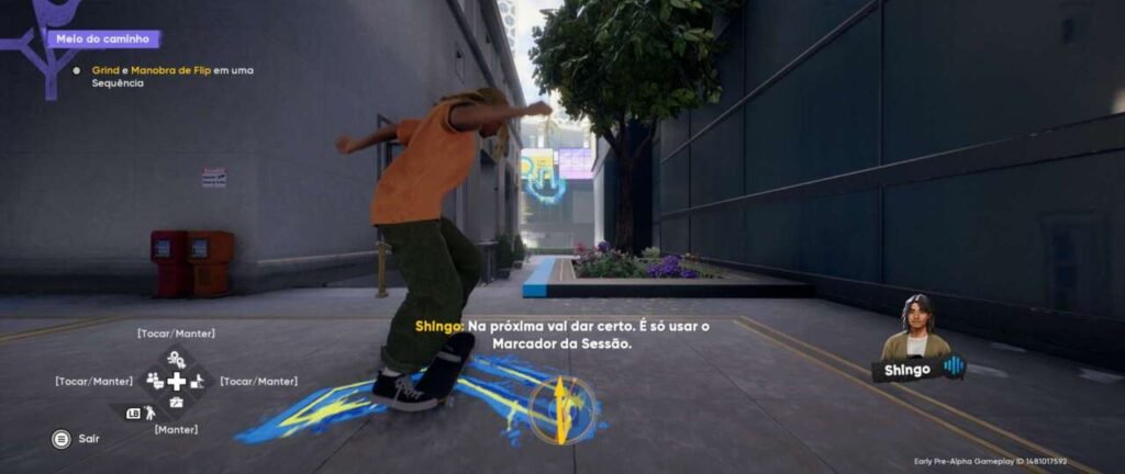 Captura da jogabilidade do novo Skate