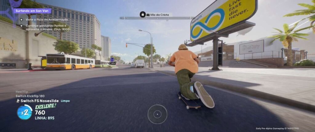 Visão baixa em Skate