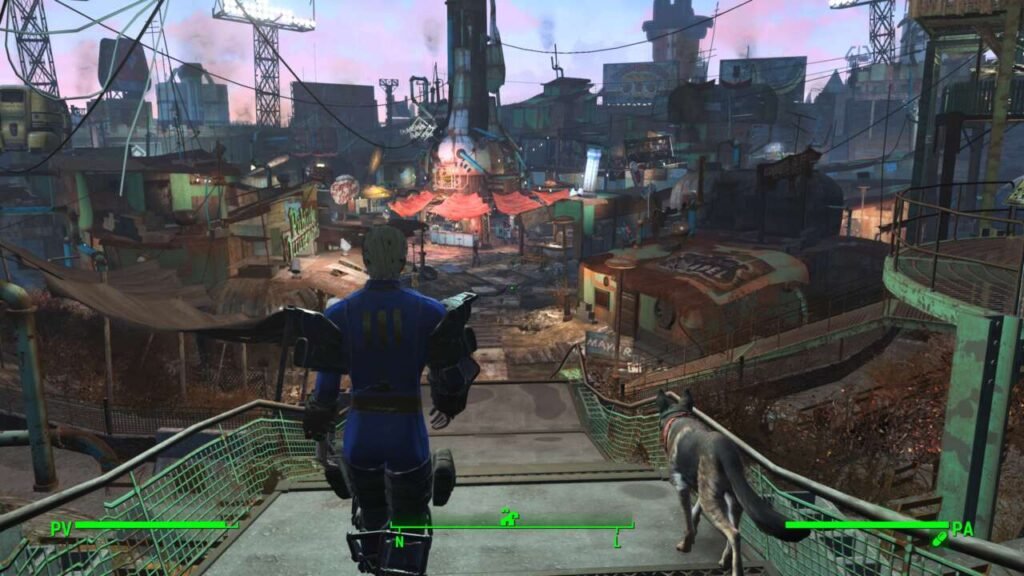 Texturas em 4k e 60 FPS deram nova vida a Fallout 4 com seus quase 10 anos.