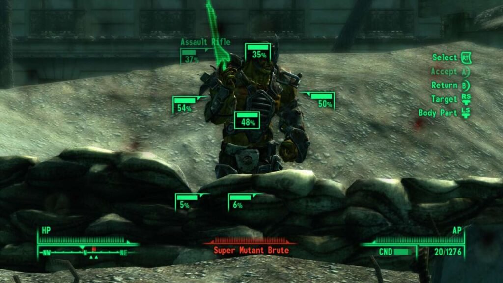 A implementação do V.A.T.S. deu aquela pitada que lembra um RPG de turnos.