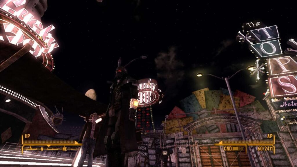 New Vegas, não está somente no título, mas no coração desse jogo. A parte central de todos os esquemas e intrigas.