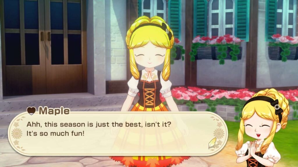Cena da campanha de Story of Seasons: Grand Bazaar 