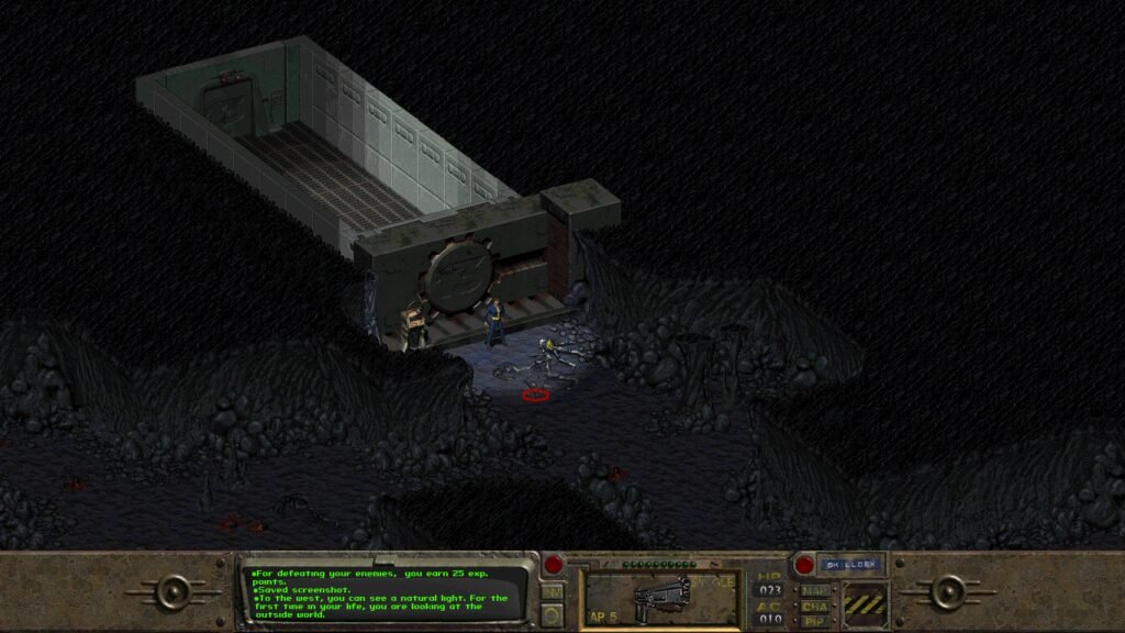 Fallout é ambientado em uma América retrofuturista dos anos 50 onde o mundo evoluiu com base na energia nuclear descoberta na segunda guerra mundial