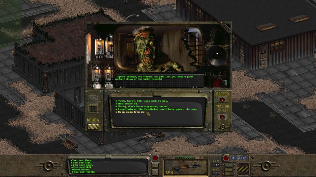 Os gráficos de Fallout impressionavam em sua época, porém para os dias de hoje estão datados