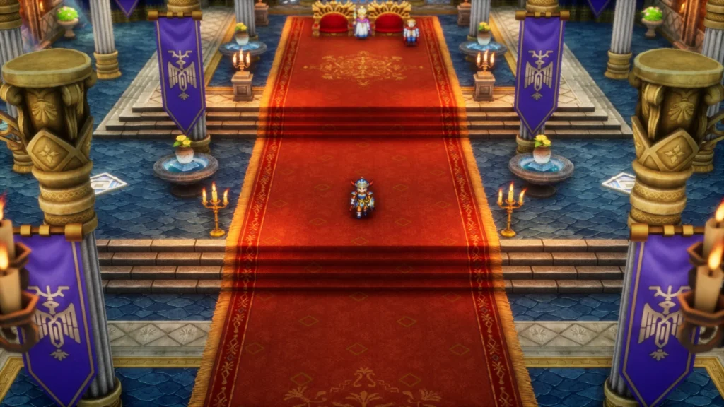 Cena do personagem no castelo