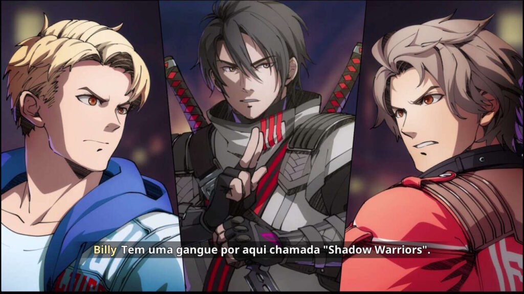 Há também alguns diálogos nos gráficos do jogo