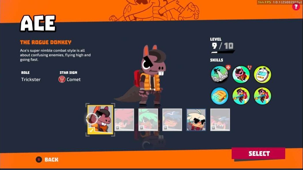 Seleção de personagem