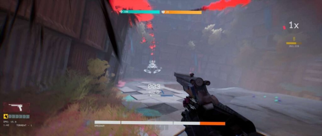 Lutando contra chefe em Unyielder