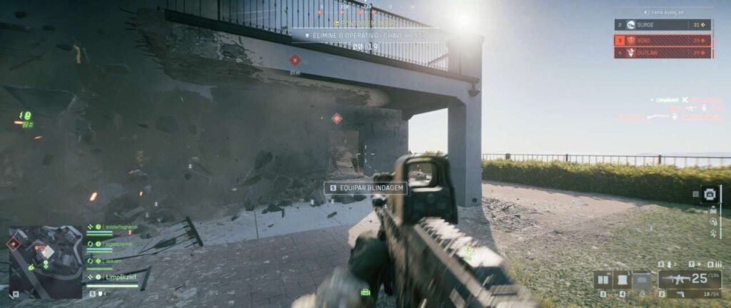 Jogabilidade de Battlefield REDSEC