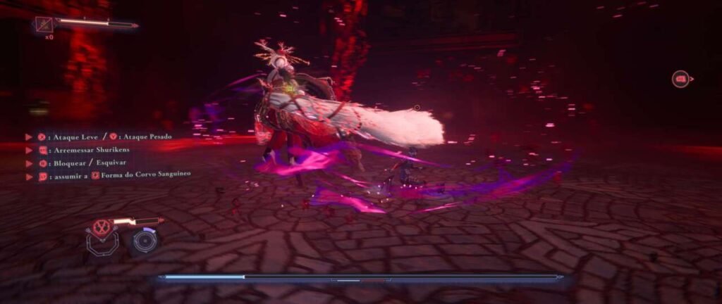 Luta contra chefe em Ninja Gaiden 4