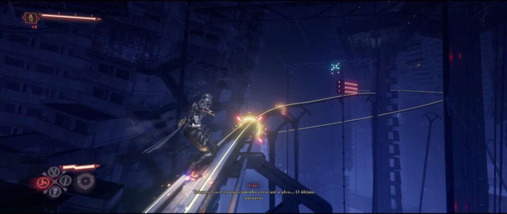 Movimentação em Ninja Gaiden 4