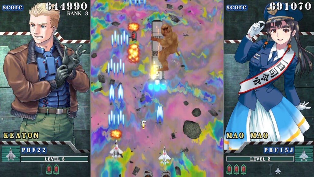 Cada personagem tem um tiro diferente